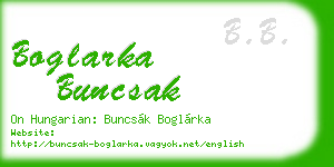 boglarka buncsak business card