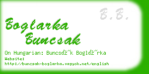boglarka buncsak business card